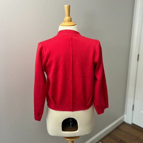 Anthro Philosophy Berry Pin Tuck Pleat Cardigan Sz M - Picture 11 of 12